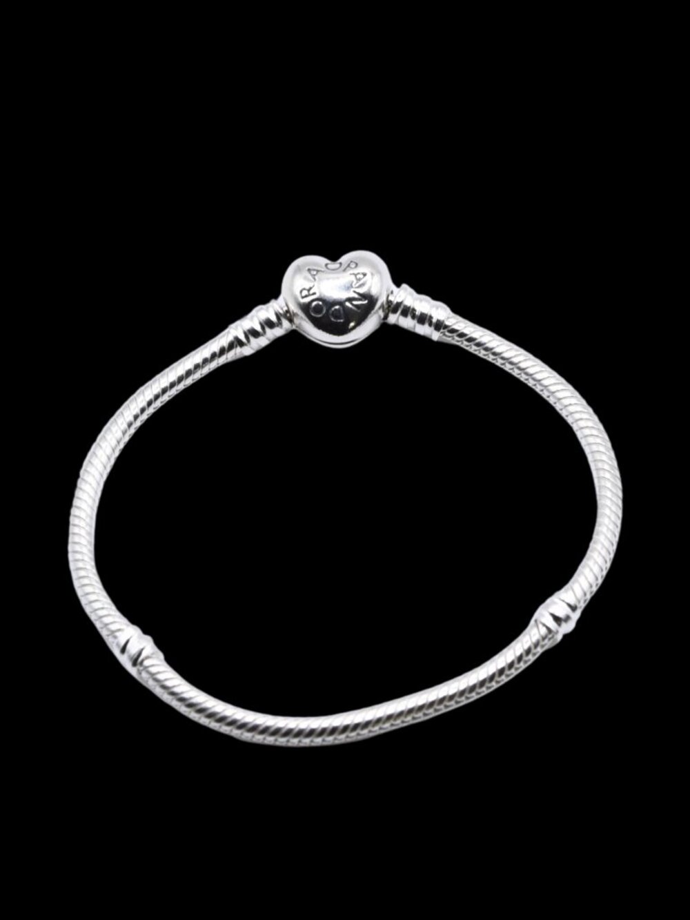 PANDORA — Moments Heart Clasp Snake Chain Bracelet — S925 — MULTI — BNIB